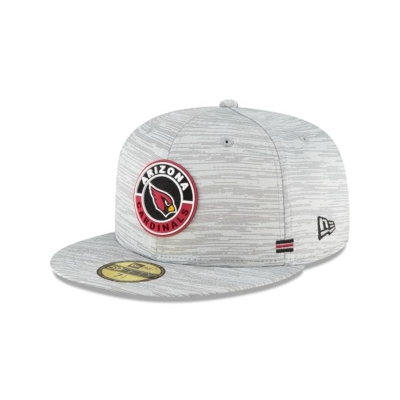 Grey Arizona Cardinals Hat - New Era NFL Official NFL Fall Sideline 59FIFTY Fitted Caps USA8659203